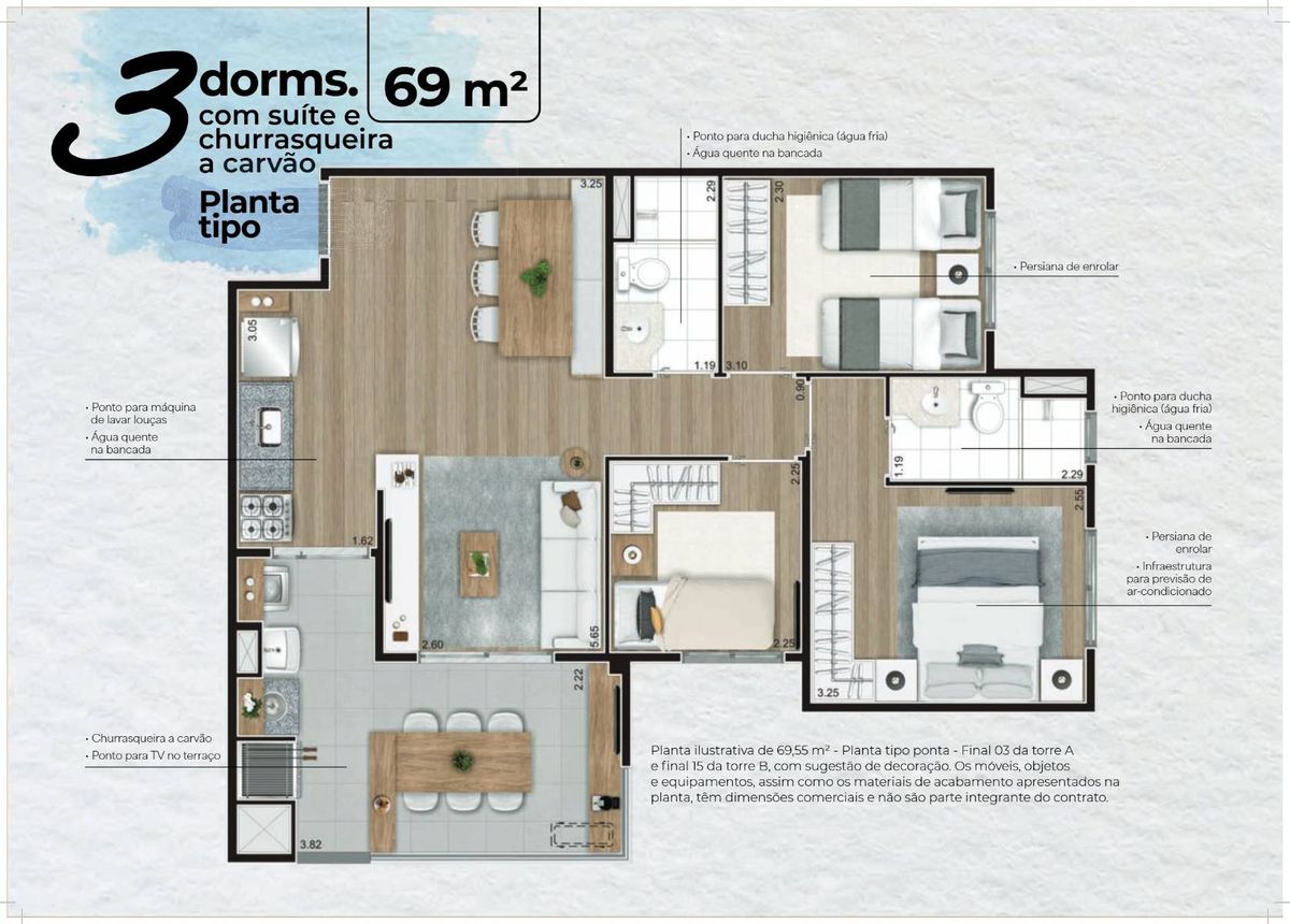 Go lapa construtora econ construção 56 metros 02 dormitórios