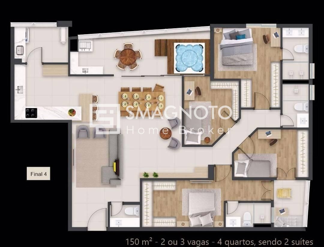 Apartamento com 3 dormitórios à venda, 150 m² por R$ 2.014.000,00 - São Judas - Piracicaba/SP