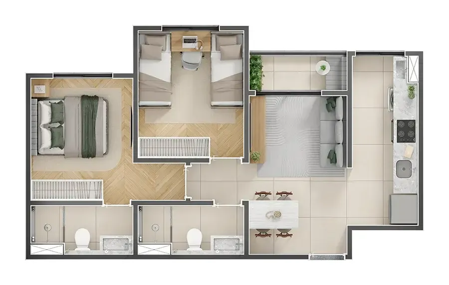 Urban residencial construtora habras construção 50 metros 02