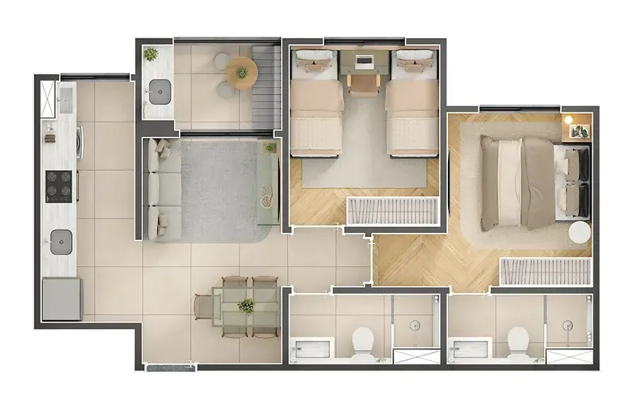 Urban residencial construtora habras construção 50 metros 02