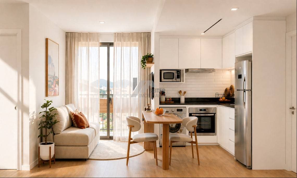 1 Dormitório Premium Parkside Avenida Rio Branco centro Florianópolis - 402