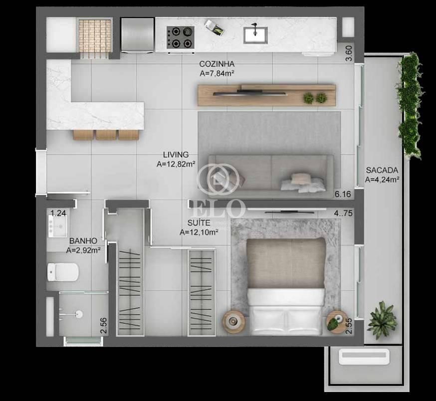 Apartamento, 1 quarto, 49 m² - Foto 28