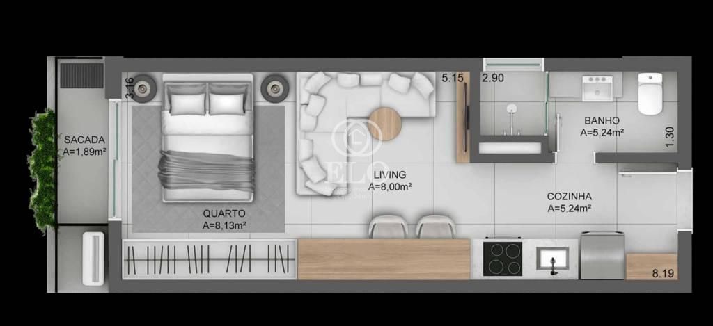 Apartamento, 1 quarto, 49 m² - Foto 22