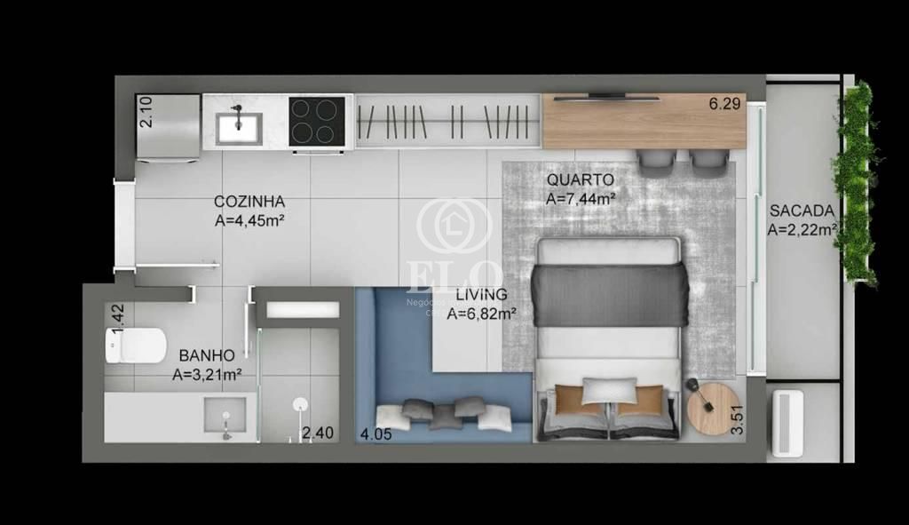 Apartamento, 1 quarto, 49 m² - Foto 24