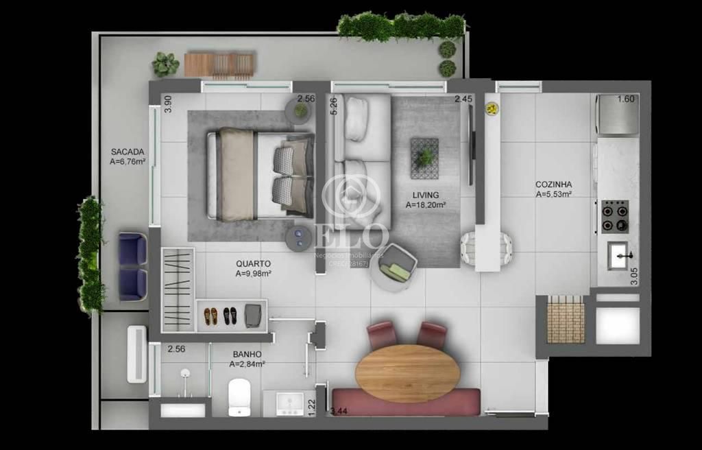 Apartamento, 1 quarto, 49 m² - Foto 29