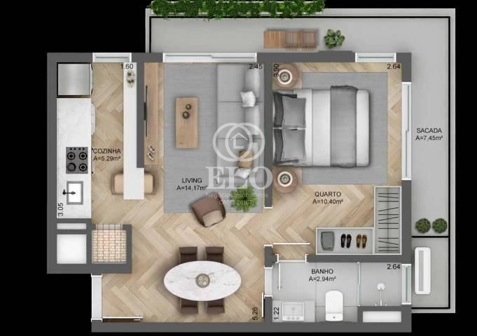 Apartamento, 1 quarto, 49 m² - Foto 32