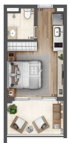 Flat/Loft/Estúdio para Locação, Sacomã - São Paulo