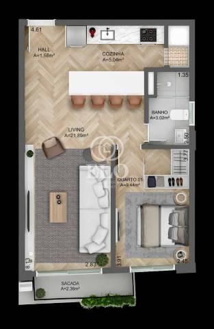 Apartamento, 1 quarto, 49 m² - Foto 30
