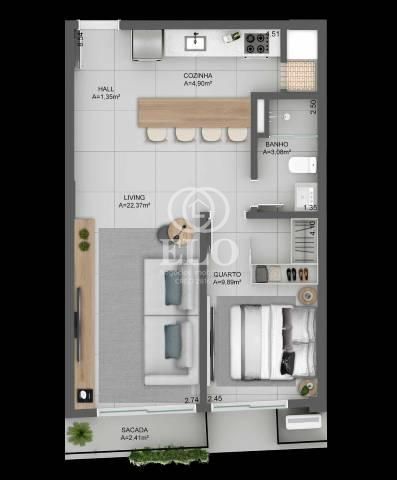 Apartamento, 1 quarto, 49 m² - Foto 35