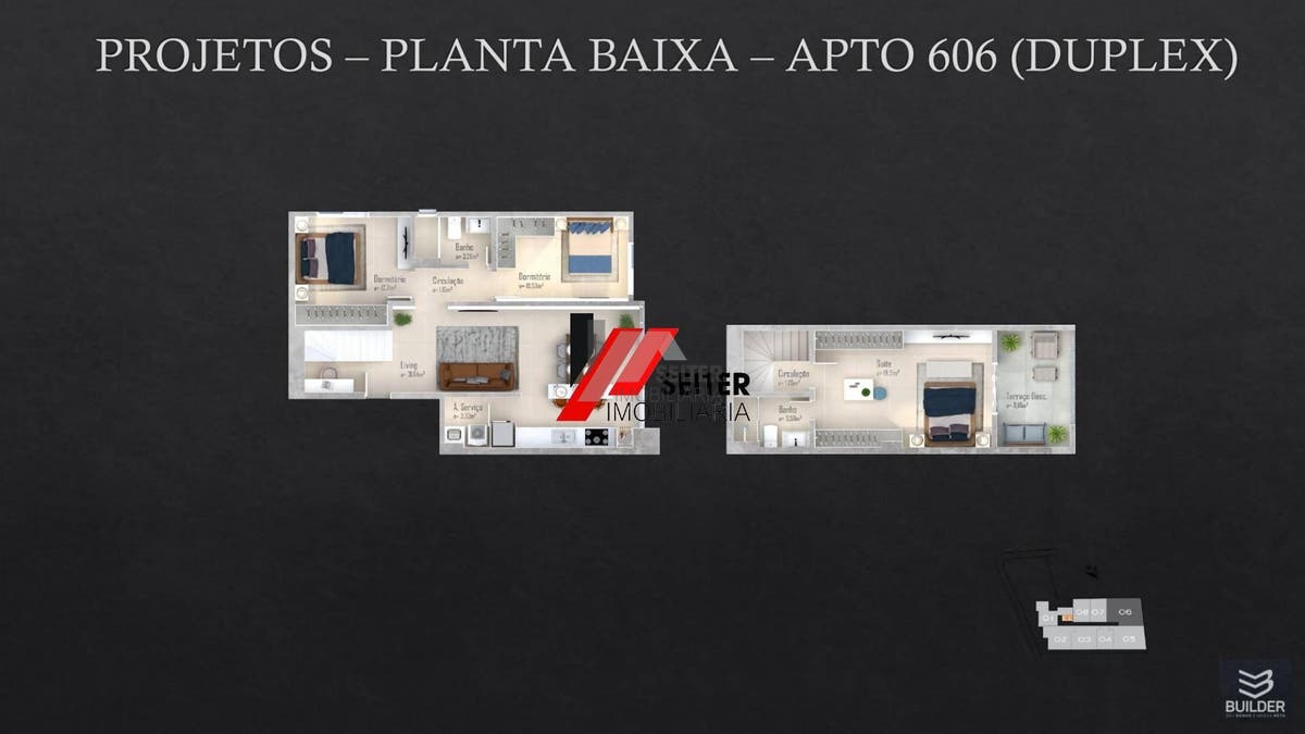 Cobertura duplex de 3 dormitorios a venda no bairro Trindade