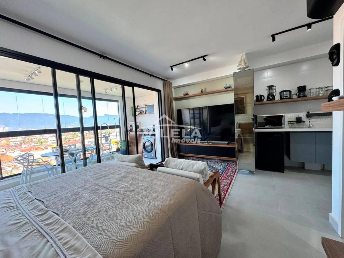 Estudio moderno- mobiliado- venda e locação definitiva- praia das palmeiras -caraguatatuba-sp