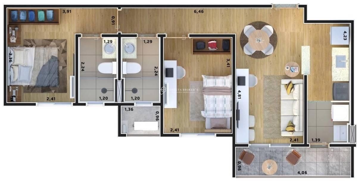Apartamento, 2 quartos, 60 m² - Foto 17