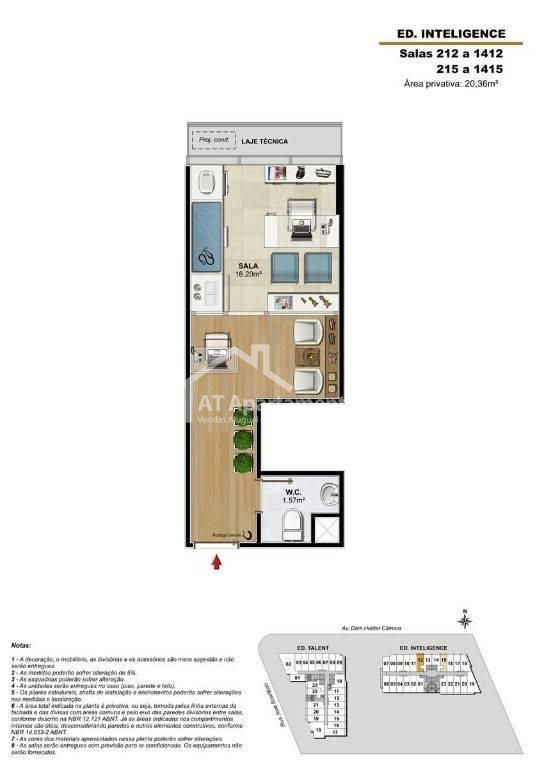 Sala à venda, 22 m² por R$ 127.000,00 - Cachambi - Rio de Janeiro/RJ - AT Apartamentos - AT Apartamentos Venda e Administração de Imoveis Residenciais e Comerciais RJ - 15