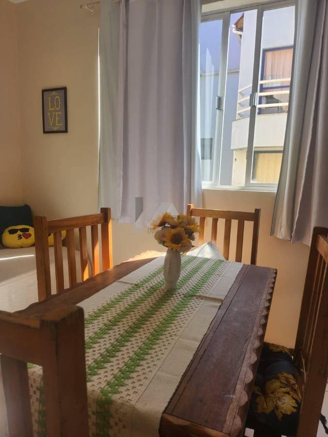 Apartamento de um dormitório para venda no centro de Canasvieiras