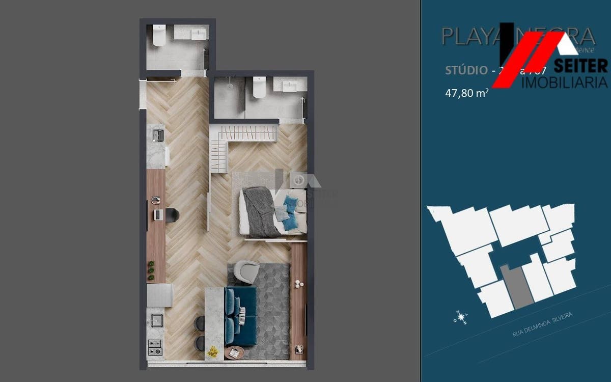 Apartamento a preço de custo de 96,76 M² de area privativa a venda no bairro agronomica