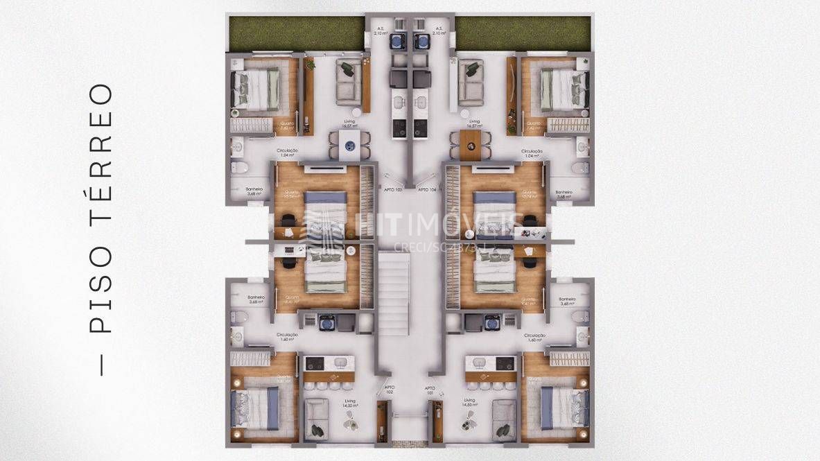 Apartamentos - centro - aurora - sc