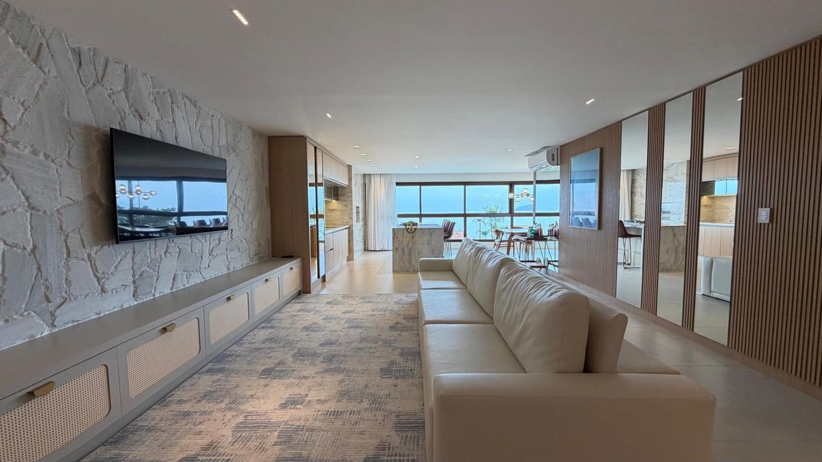 Mykonos Frente Mar - 4 Suítes e 3 vagas - Mobiliado - Apartamento em Centro, Balneário Piçarras - à venda - RS Soluções Imobiliárias