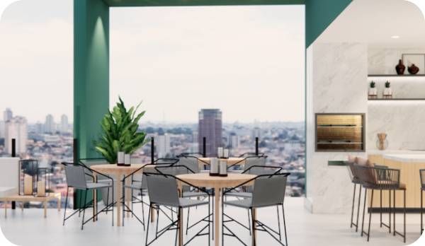 Varanda da vila construtora swa realty pronto para morar 67 