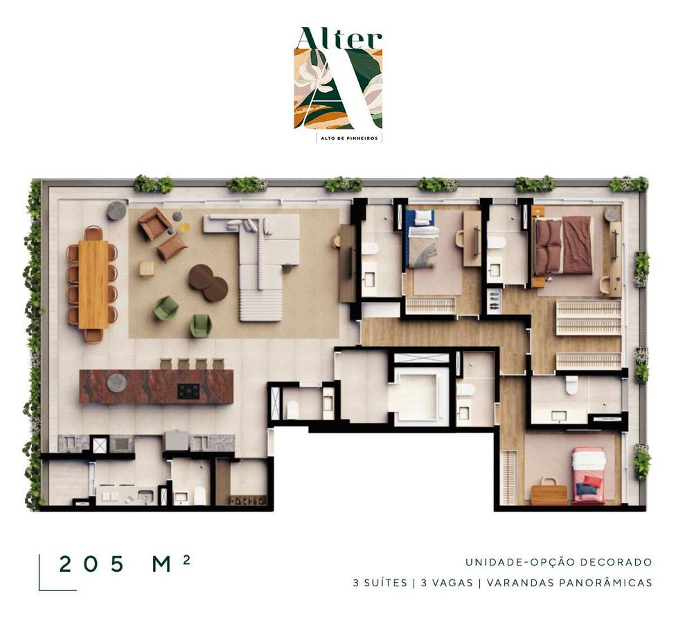 Alter alto de pinheiros construtora sinco pronto 205 metros 