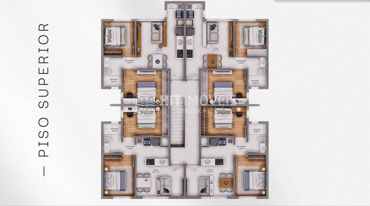 Apartamentos - centro - aurora - sc