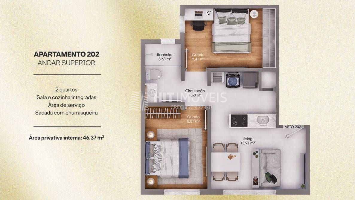 Apartamentos - centro - aurora - sc