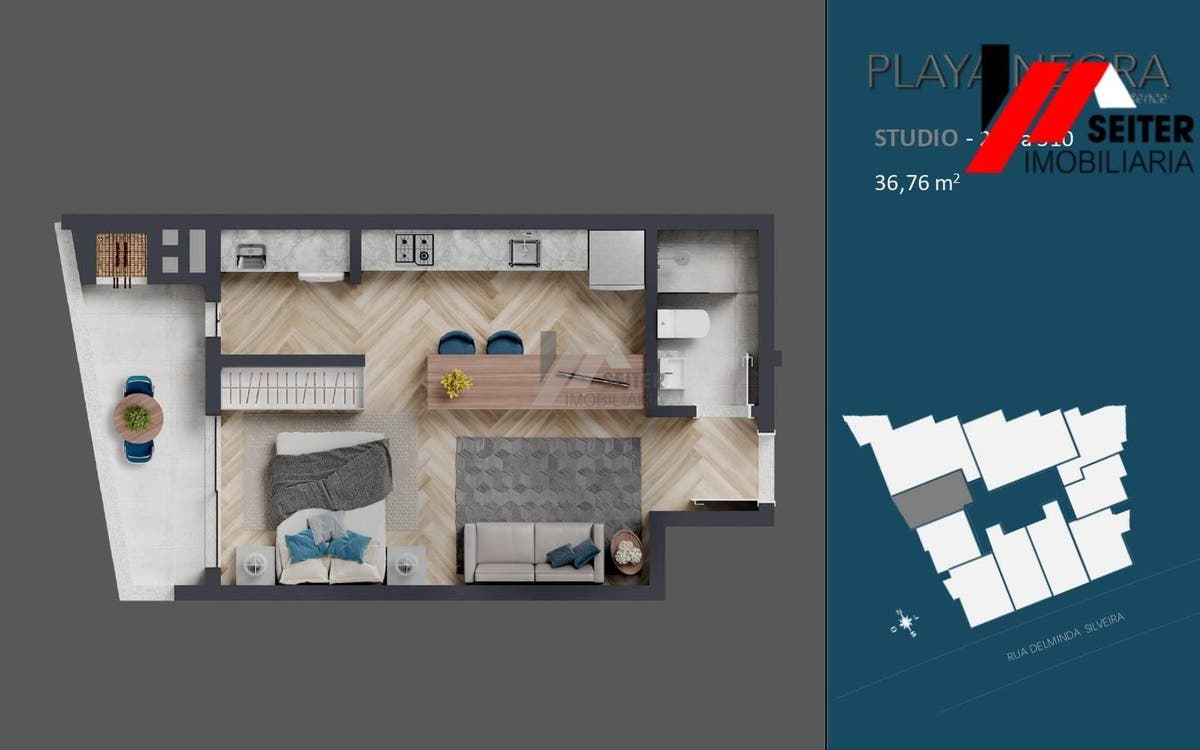 Apartamento a preço de custo de 96,76 M² de area privativa a venda no bairro agronomica