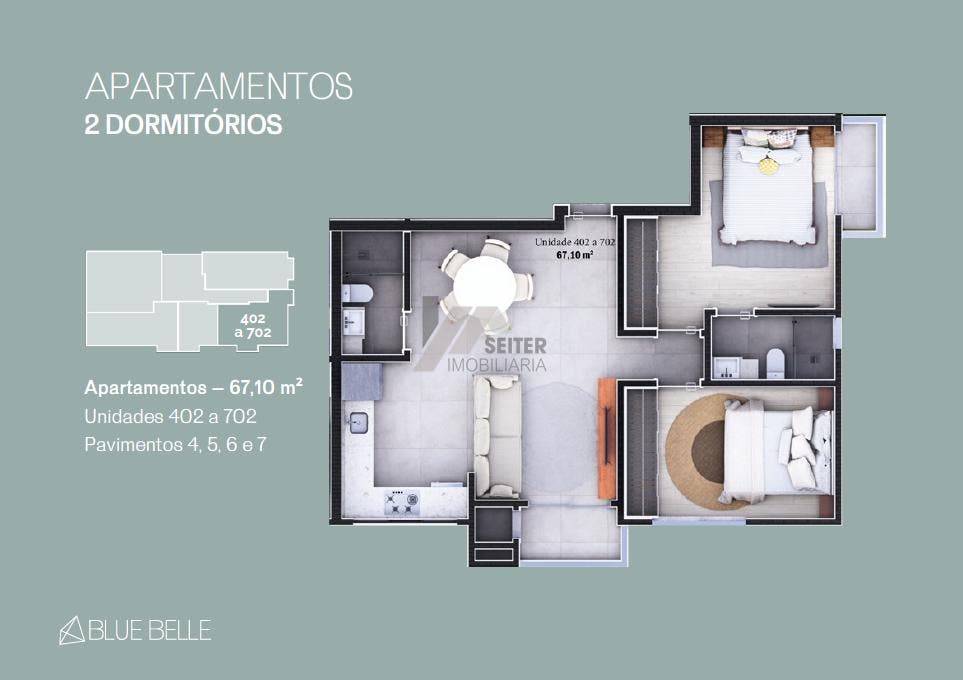 Apartamento com 2 dormitórios sendo uma suíte para venda na Praia dos Ingleses em Florianopolis