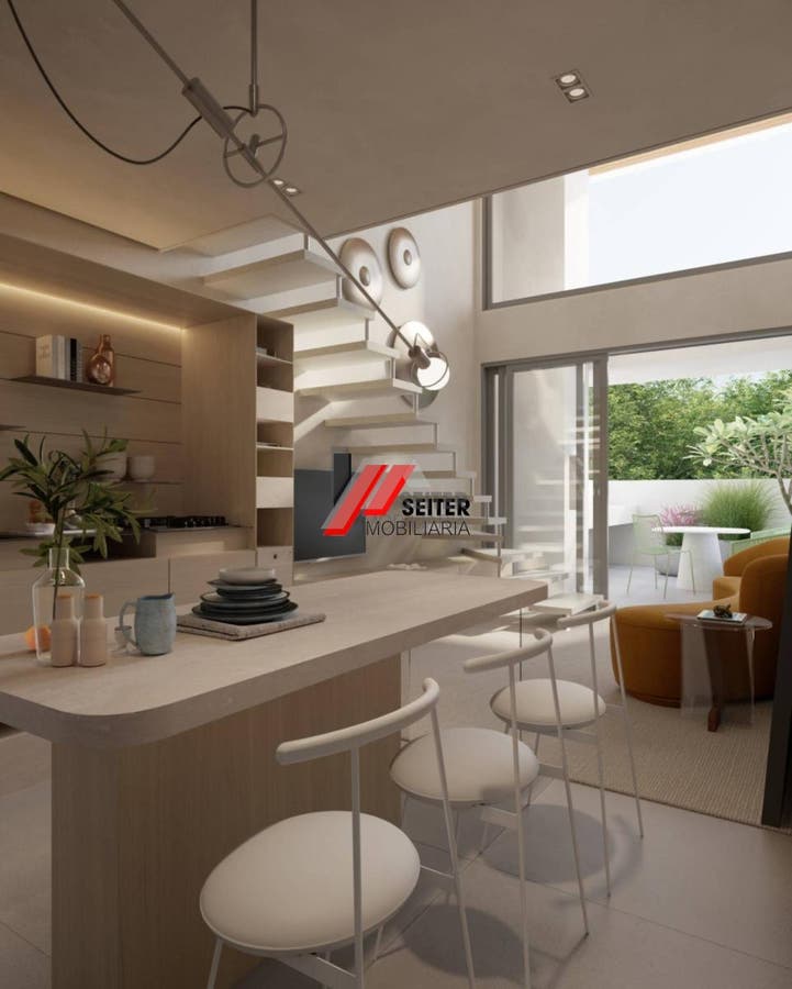 Apartamento para venda sendo 1 suíte mais lavabo com área privativa de 46m2 em Santo Antônio de Lisboa