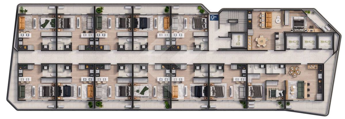 Flat/Apart Hotel, 1 quarto, 35 m² - Foto 20