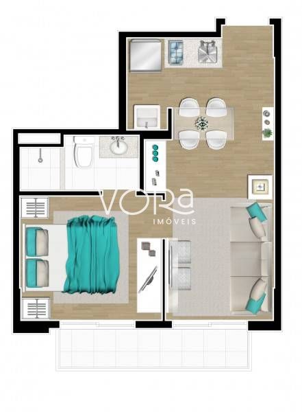 Flat/Apart Hotel, 1 quarto, 33 m² - Foto 37