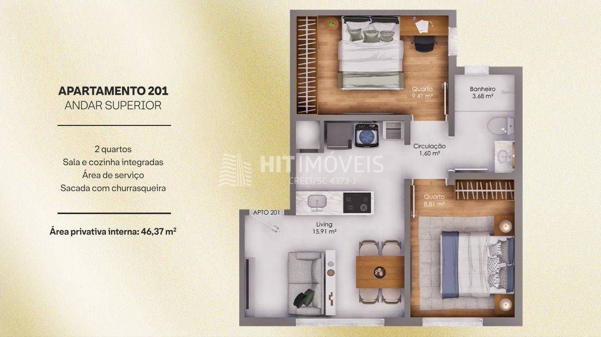 Apartamentos - centro - aurora - sc