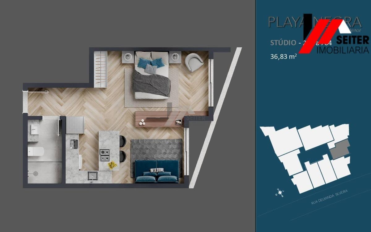 Apartamento a preço de custo de 96,76 M² de area privativa a venda no bairro agronomica