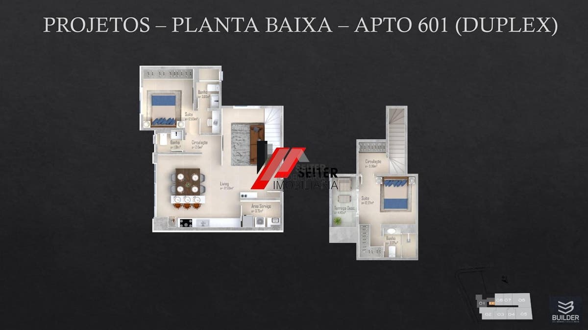 Apartamento de 2 dormitórios a venda no bairro Trindade