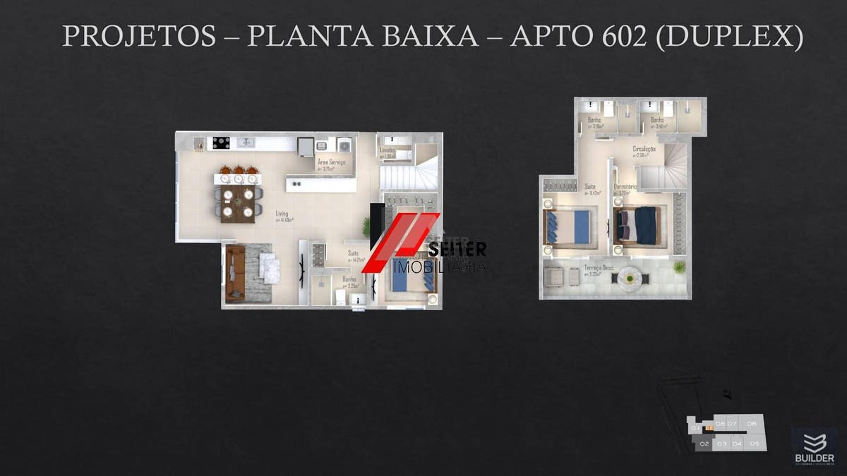 Apartamento de 2 dormitórios a venda no bairro Trindade