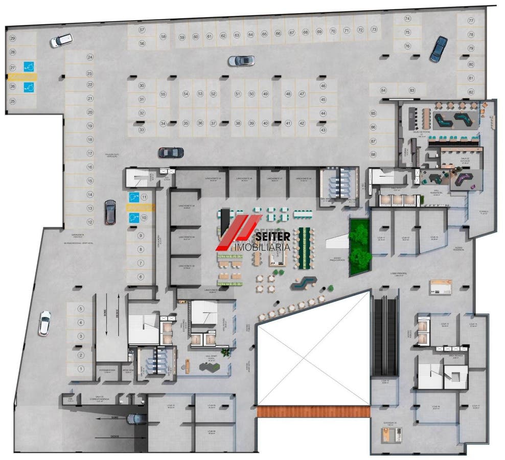 Apartamento tipo Studio a venda próximo da UFSC com mais 43m2 de área privativa