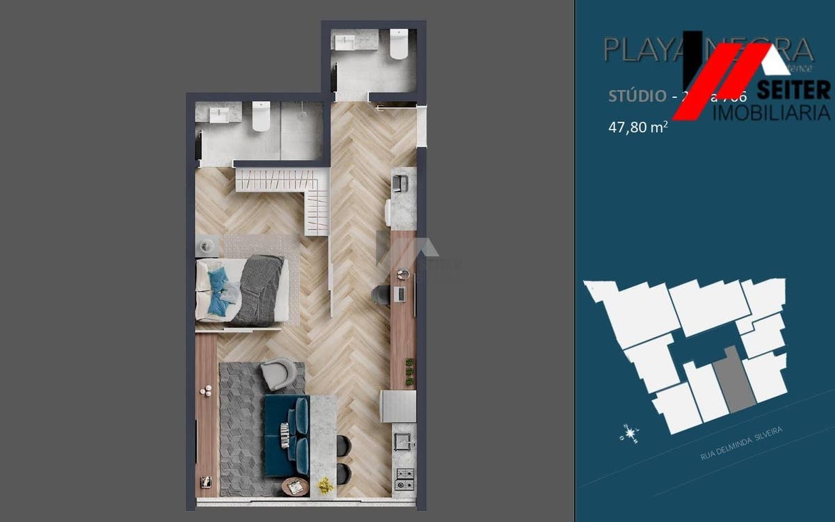 Apartamento a preço de custo de 96,76 M² de area privativa a venda no bairro agronomica