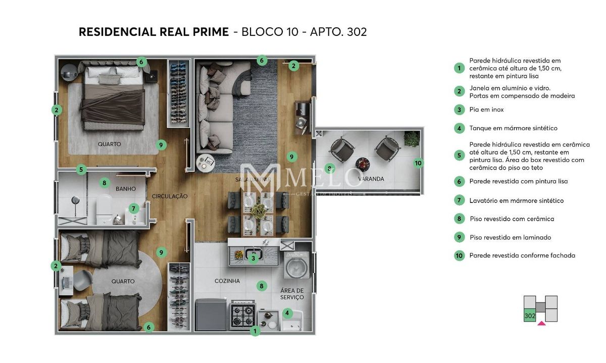 Apartamento, 2 quartos, 40 m² - Foto 15