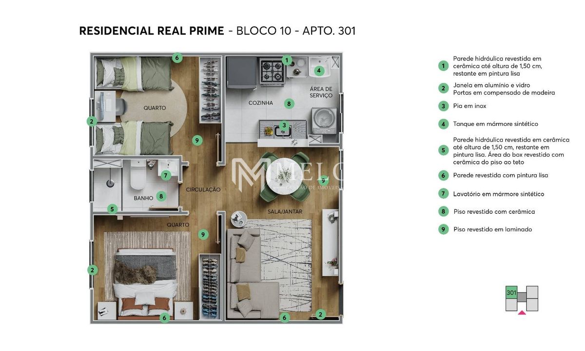 Apartamento, 2 quartos, 40 m² - Foto 14
