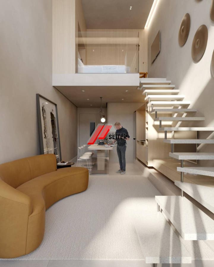 Apartamento para venda sendo 1 suíte mais lavabo com área privativa de 46m2 em Santo Antônio de Lisboa