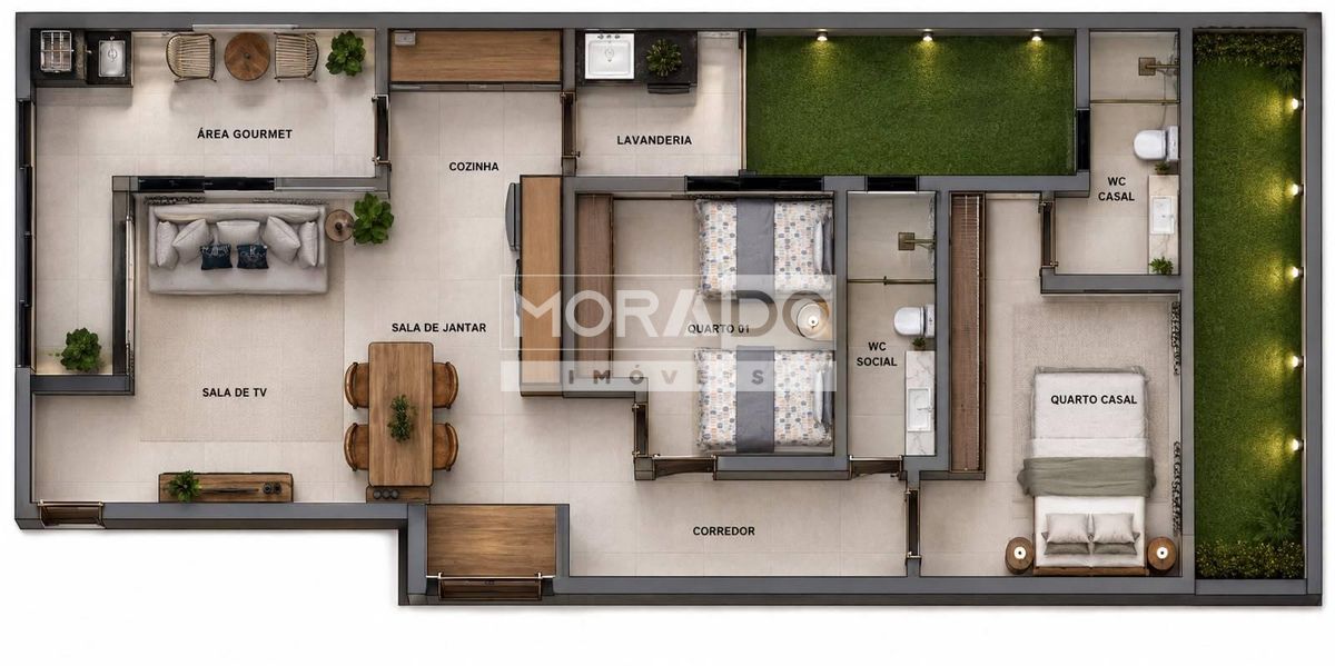 Apartamento, 2 quartos, 76 m² - Foto 2