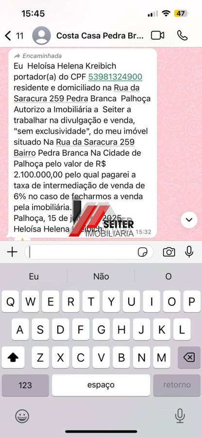 Casa de Alto Padrão com 280m² à Venda na Pedra branca: 4 Quartos 1 Suíte Área Gourmet e Piscina com Spa!