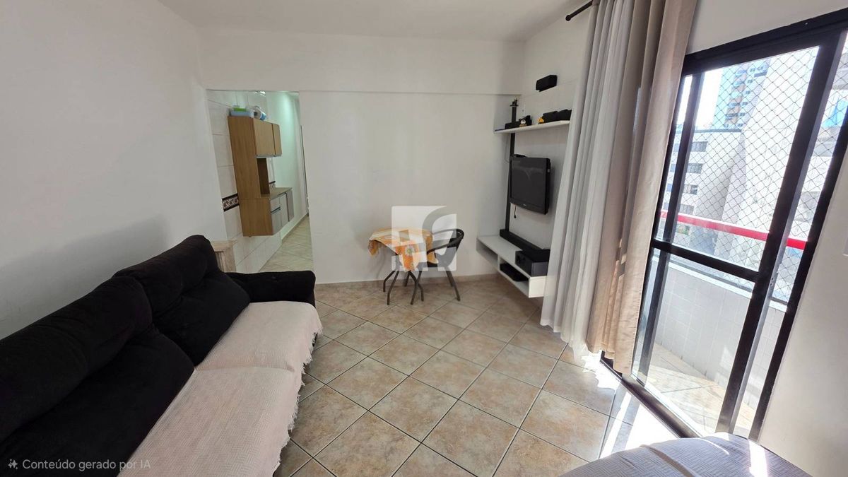 Apartamento com 1 quarto, Guilhermina - Praia Grande