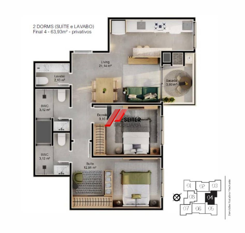 Apartamento a venda no Jardim Cacupé Florianópolis