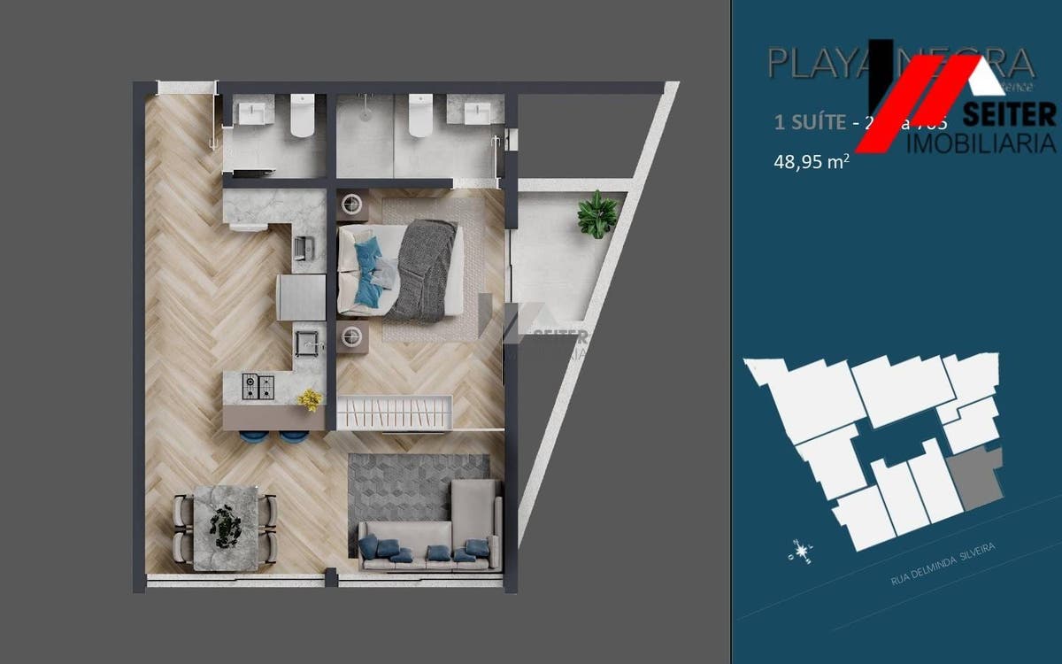 Apartamento a preço de custo de 96,76 M² de area privativa a venda no bairro agronomica