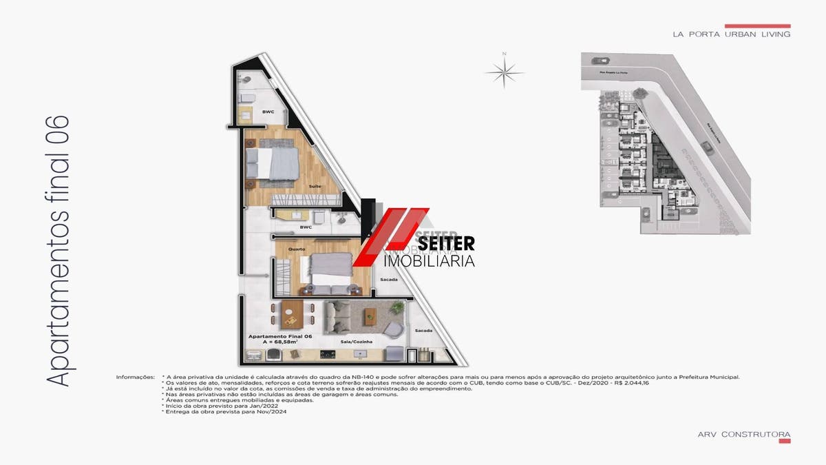 Apartamento a preço de custo em Florianópolis