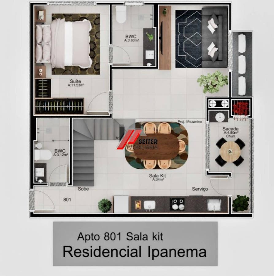 Apartamento 2 quartos venda na carvoeira- Florianópolis