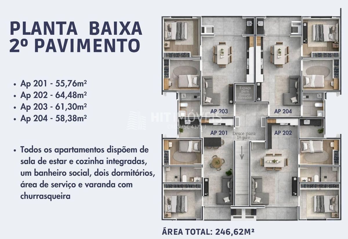 Apartamento - gabiroba - ituporanga - sc