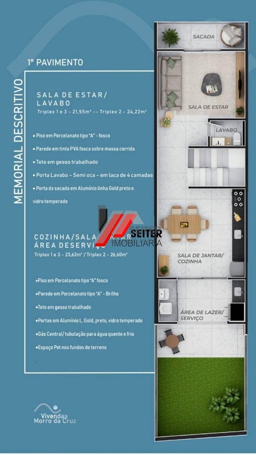 Casa de 2 suites a venda Morro da Cruz Avenida do Antao Florianopolis