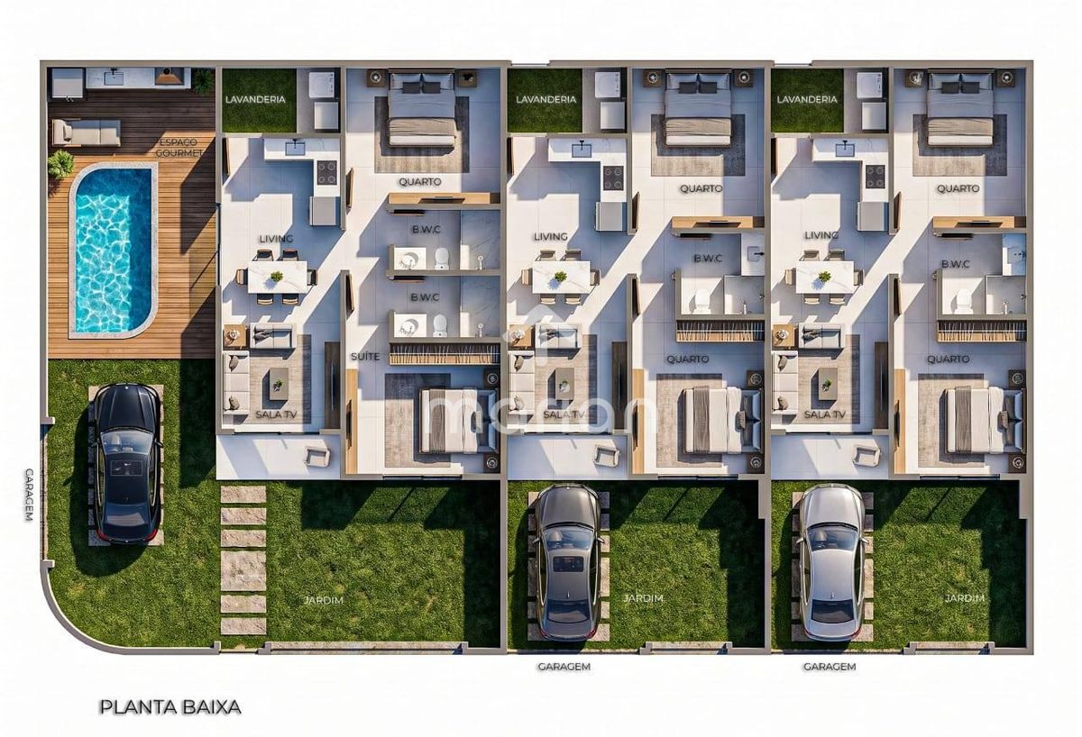 Casa, 2 quartos, 52 m² - Foto 2
