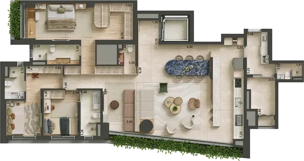 Tess brooklin construtora nortis construção 170 metros 03 su